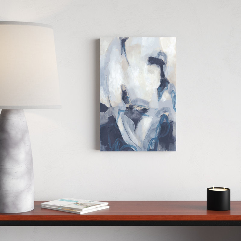 «Blue Process II» par June Erica Vess, reproduction d'art sur toile tendue, H 18 po x l 12 po x P 1,25 po