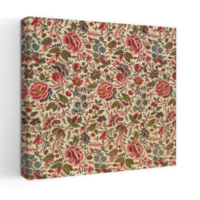 Textile Pattern Ii Vintage Floral Pattern Art