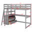 Lit mezzanine avec bureau et tablettes-468828378