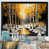 Impression noire sur toile encadrée sélectionné