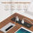 71" Computer Desk Executive Desk With Rolling File Cabinet-621323248
