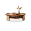 Table basse ronde en bois de cerisier