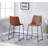 Medrith Upholstered Faux Leather Counter Stool-377600424