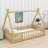 Inspired Low Loft Bed Featuring Safety Rails And Entrance Door-2013114372-2013114373