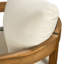 2 chaises d'extérieur - coussins moelleux en bois et corde tissés pour la détente 2 chaises amovibles faciles d'entretien et de nettoyage