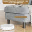 Canapé modulaire convertible, canapé en L en chenille avec rangement caché, petit canapé de salon, canapé d'appartement réversible pour petit espace, gris