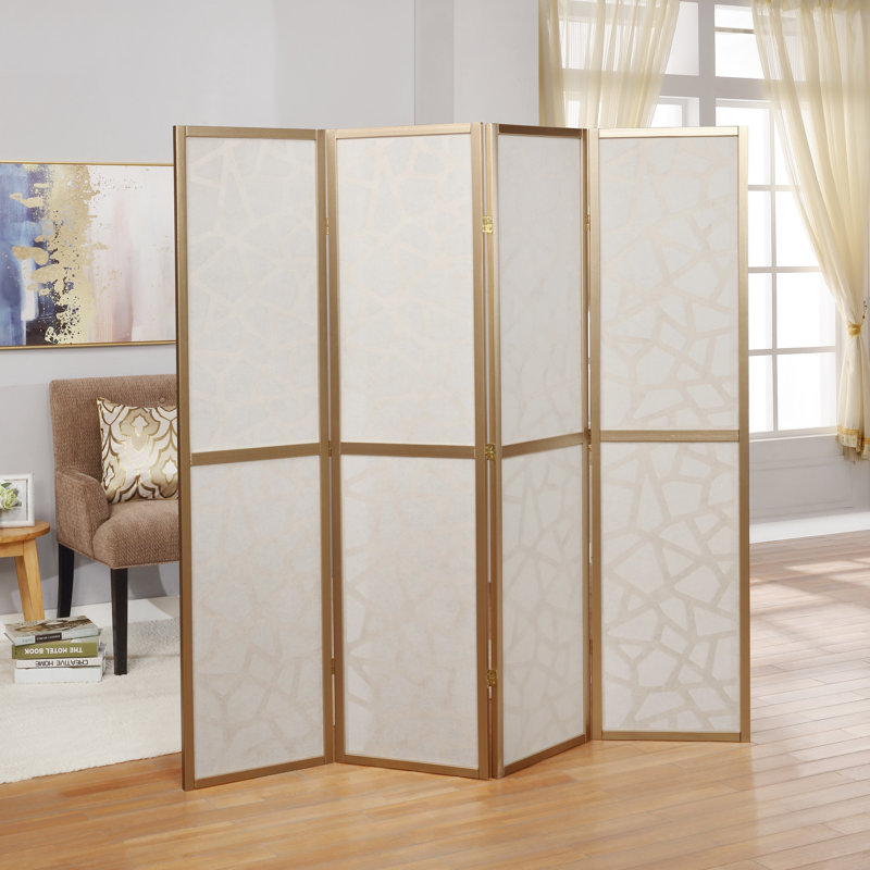 Cloison Degmo, 4, 70.5" H x 69.5" W x 0.75" D, Doré
