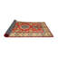 Tapis traditionnel rouge / bleu / beige Bowgen-1035888904
