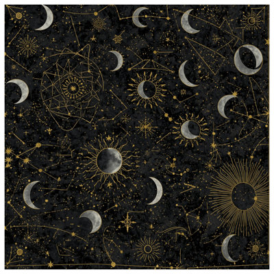 Toile tendue Celestial Sun Moon Constellations