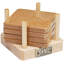Wood Coaster Set With Holder