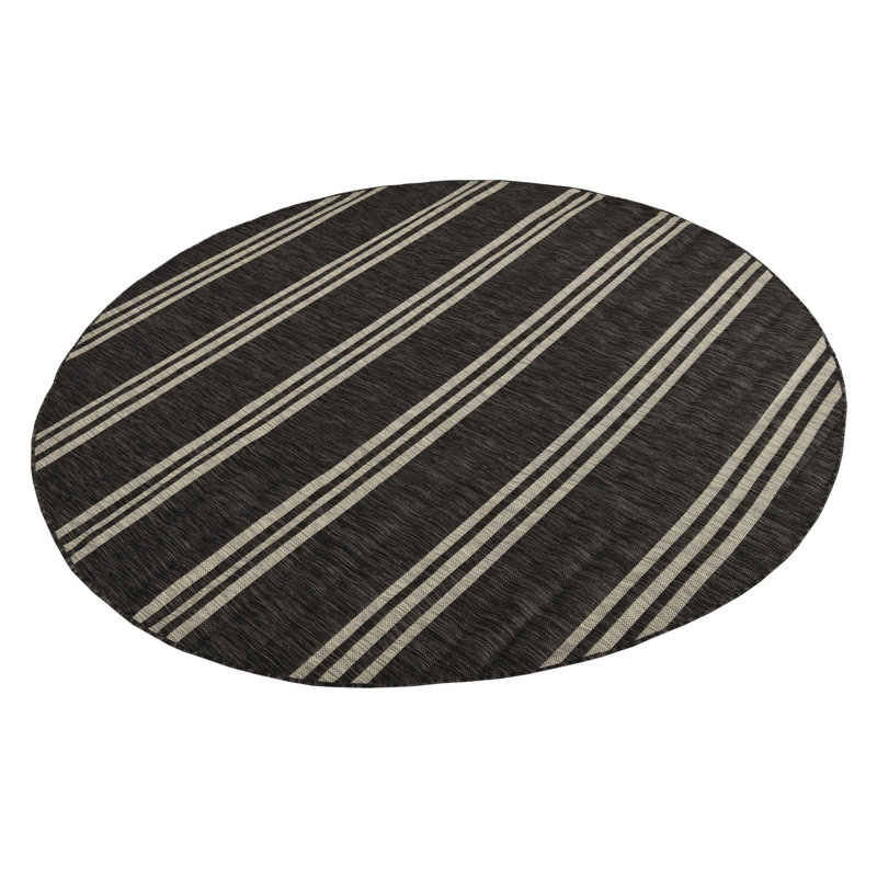 Tapis intérieur / extérieur Jill Zarin Anguilla, Rond 7 pi 10 po