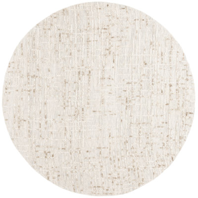 Venesta Hand Tufted Wool/Cotton Abstract Rug in Beige/Gray/Sage