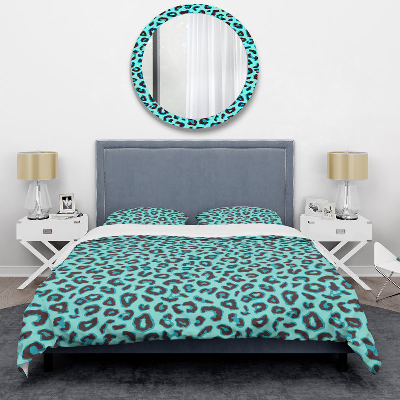 Fourrure de léopard - Ensemble de housse de couette animaux - Microfibre de polyester