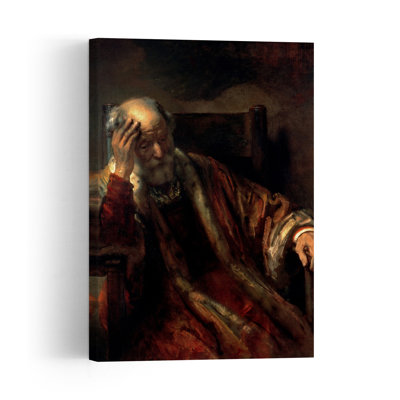 «An Old Man In An Fauteuil», reproduction d'art abstrait contemporain des années 1650