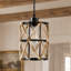 Luminaire suspendu cage cylindrique en métal 6 po (ensemble de 3)