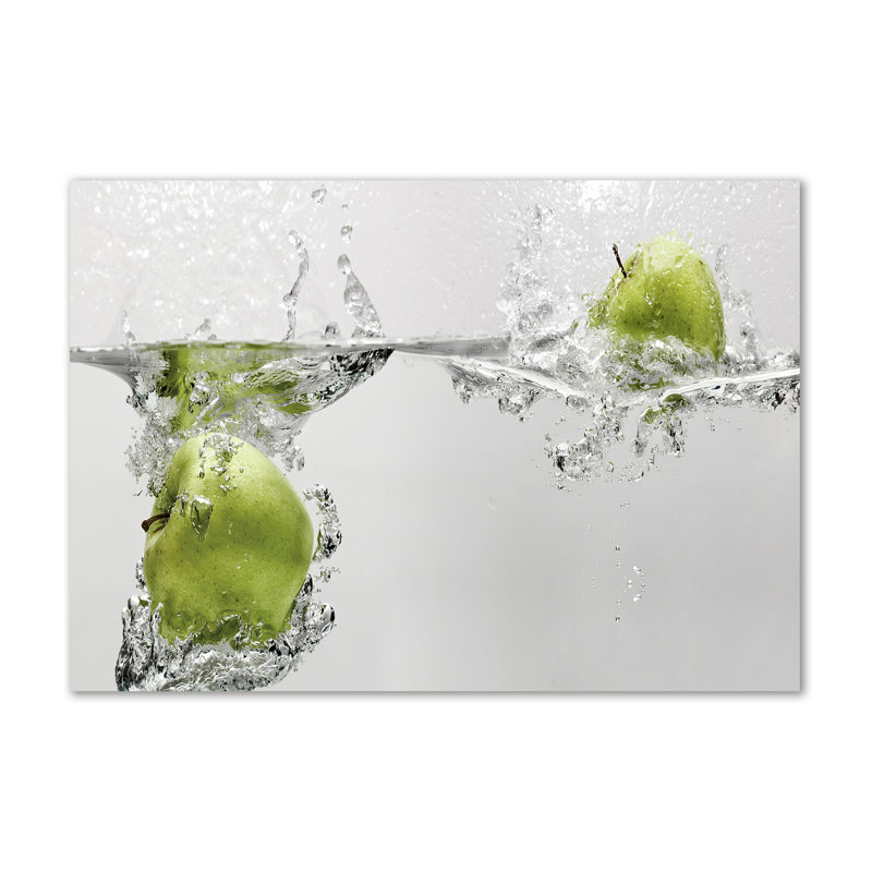 Apple Under Water - Wrapped Canvas Print