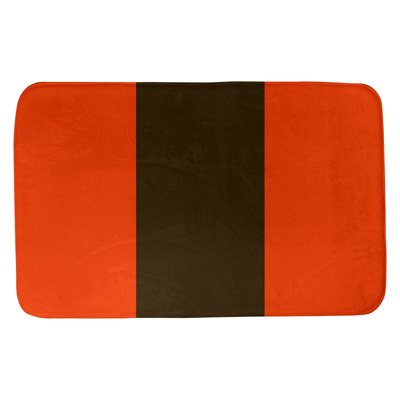 Tapis pour salle de bain Tennessee, l 17 po x L 24 po, Bronze / brun foncé