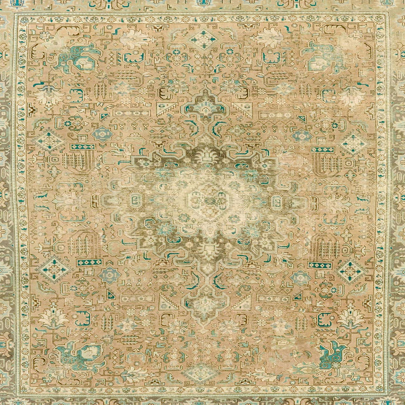 Tapis abstrait moderne 2119, Carré 6 pi