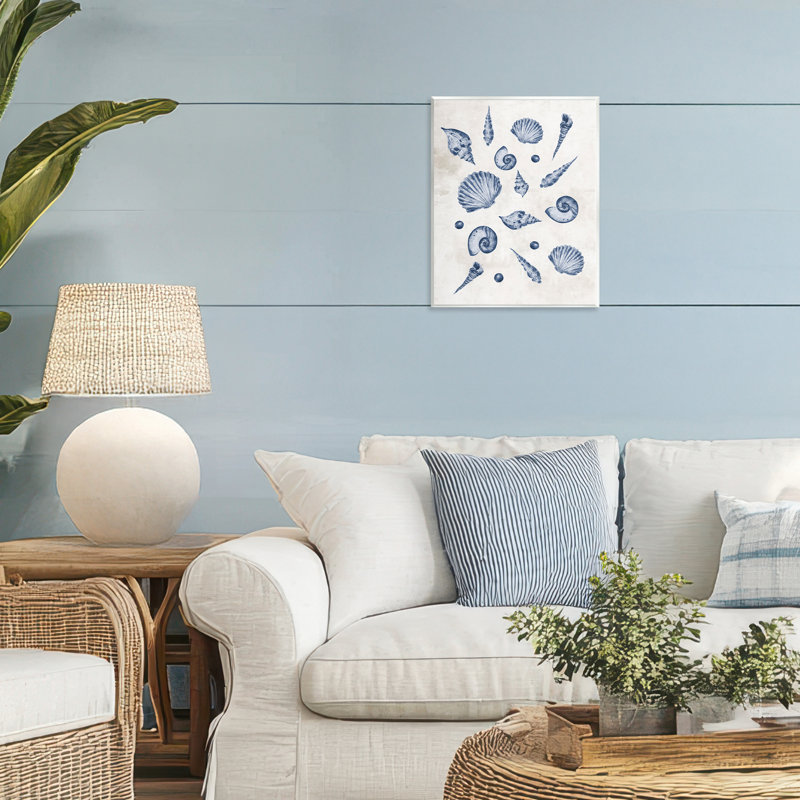 Varied Seashells Pattern Wall Plaque, design by Jacob Q