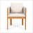 Acacia Wood Outdoor Dining Chairs 2-Pack With Rope Handles, Washable Waterproof Cushions, And 400 Lbs Capacity