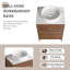Meuble-lavabo simple 24,07 po avec plateau en pierre Kayène