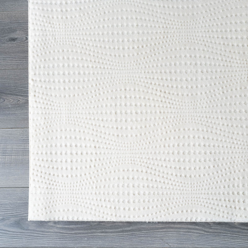 Non-Slip Area Rug, Rectangle 8' x 10', White
