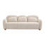 78 po Canapé rembourré moderne à 3 places avec 3 coussins pour chambre, bureau, appartement, beige