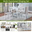 Ensemble de table de salle à manger en bois 5 pièces, ensemble de table de cuisine avec table carrée et 4 chaises rembourrées, table de salle à manger en bois avec décoration en cristal et ensemble de chaises pour la cuisine, la salle à manger-1482677494-1482677488
