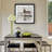Rustic Misty Deer - Matted and Framed Under Acrylic Glass, Large Living Room Wall Art-145476085