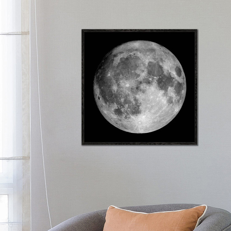 Full Moon by Roth Ritter - Print on Canvas, Black Framed, 66.04 cm H x 66.04 cm W