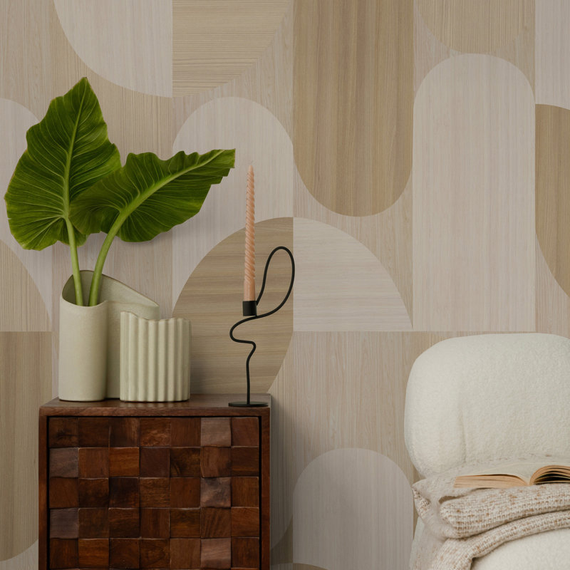 Arches Mural Oak Paste The Wall Wallpaper 77.2" X 120"