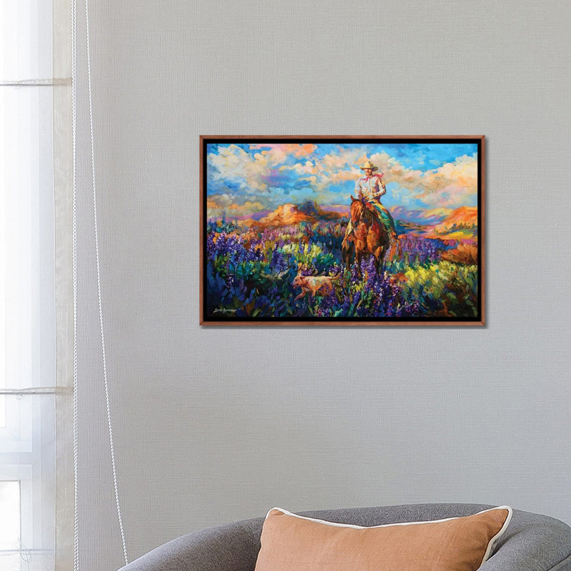 Reproduction d’art, "Free Spirit" par Leon Devenice, Pas de tapis, H 18 po x l 26 po x P 1,5 po