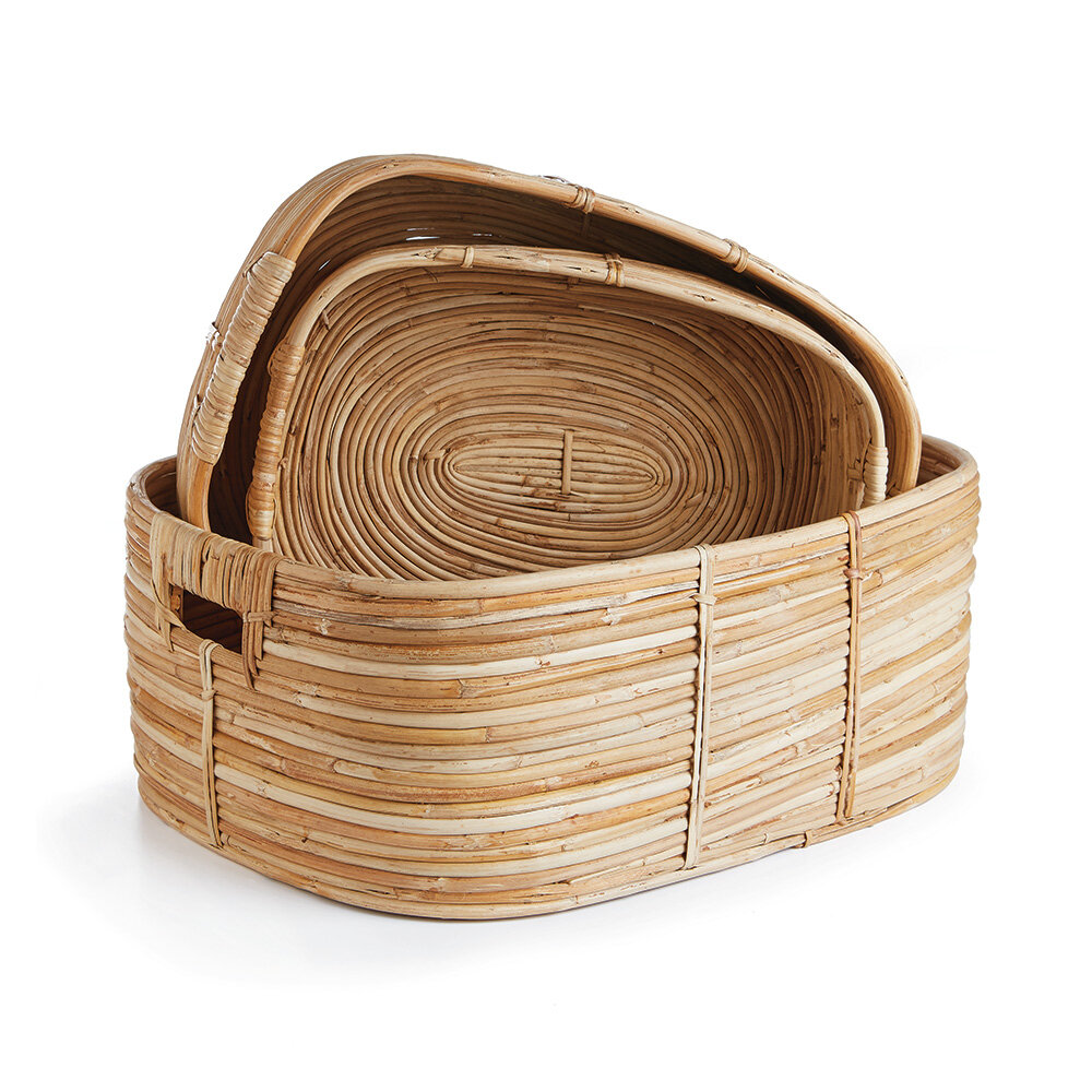 Saison 5 Piece Manufacture Wood Basket Set