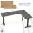 VIVO Electric Corner Standing Desk, L-Shaped Workstation-102434952-102434957