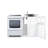 Summit Appliance All-In-One Combo Kitchens 3.2 Cubic Feet Kitchenette Mini Fridge with Freezer