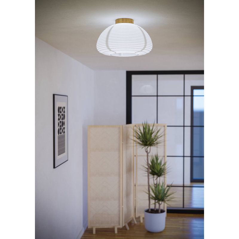 Wauhillau Paper Semi Flush Mount