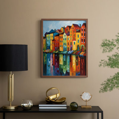 «LANDSCAPES Series CCL XXXV», reproduction encadrée - bois massif