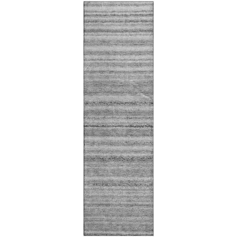 Premium Machine Washable Cerrito AMF598 Gray Rug, Runner 2'3" x 7'6"