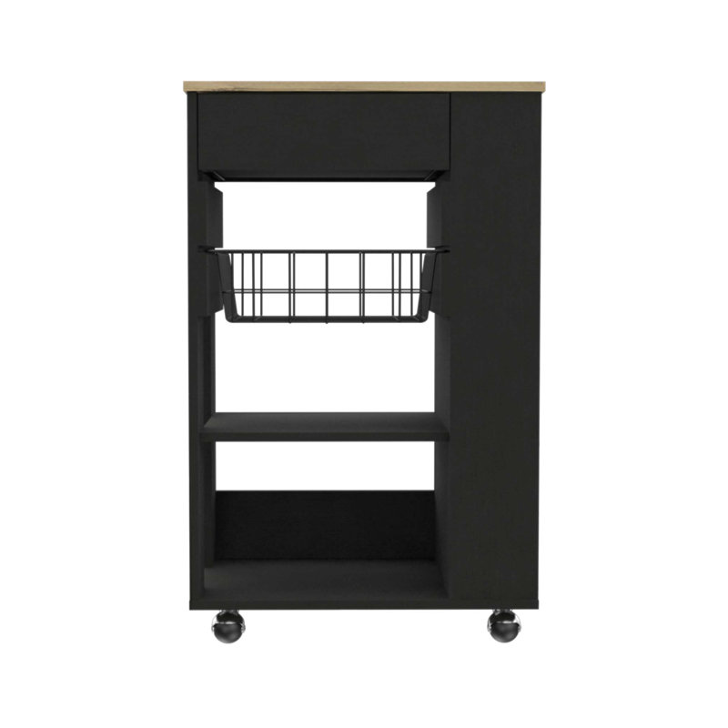 Chariot de cuisine à 5 tablettes et 1 tiroir Prospect avec beaucoup de rangement et de fabrication durable, parfait pour organiser et améliorer votre espace de cuisine.