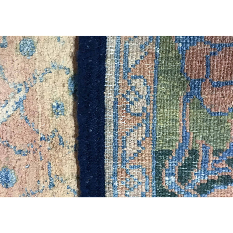 Hand-Knotted High-Quality Orange Area Rug