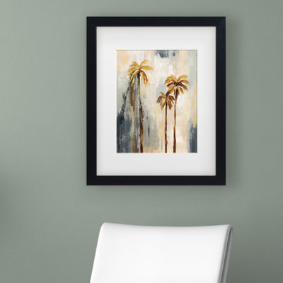 « palm trees i », métal imprimé