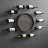 Laymon Wall Mounted Wine Bottle Rack in Black