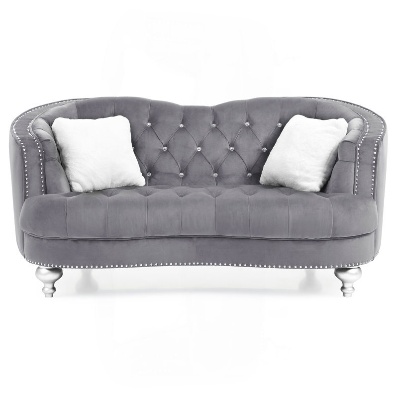 Causeuse traditionnelle, Gris