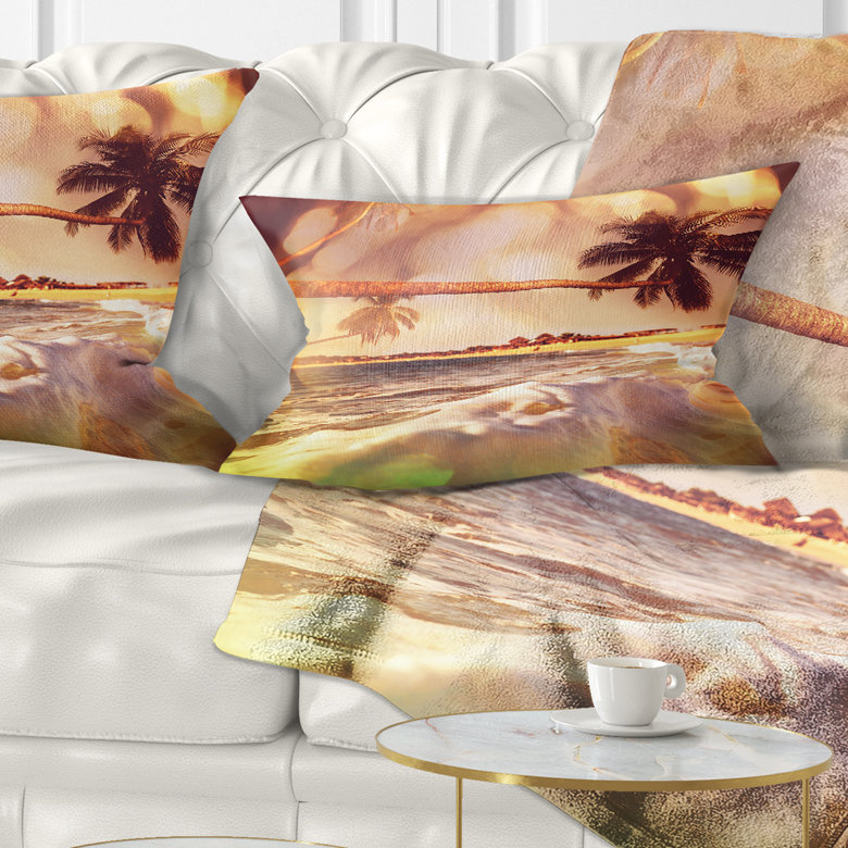 Coussin de plage tropical Tropical Beach, Rectangulaire, 12 po x 20 po