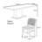 Multi-functional solid wood practical table set-111121677