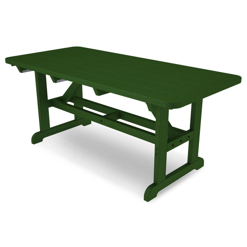 Table de pique-nique de récolte POLYWOOD Park 33 po x 70 po, Vert