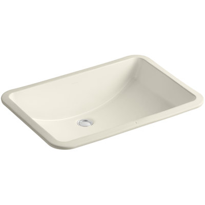 Ladena® Vitreous China Rectangular Undermount Bathroom Sink with Overflow