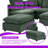 Modular Sectional Sofa With Storage & USB Ports Chenille Upholstery, L-Shaped Or U-Shaped Configurable-1425031492