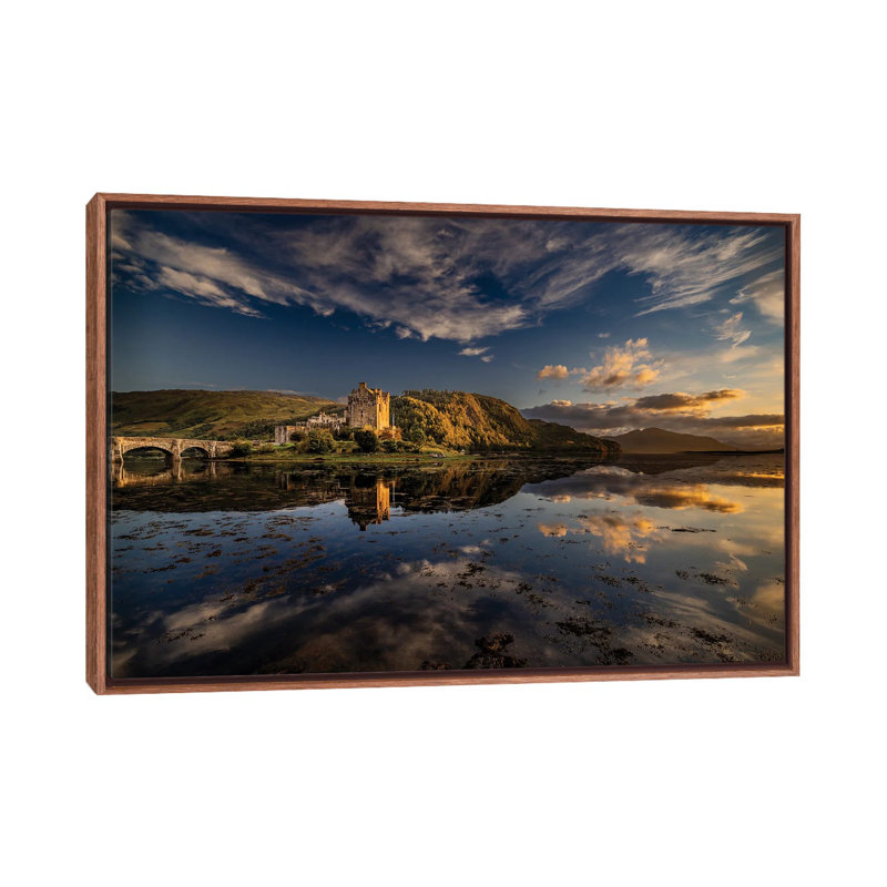 Miroir des îles - reproduction d'art murale - toile encadrée, Brun, H 18 po x l 26 po
