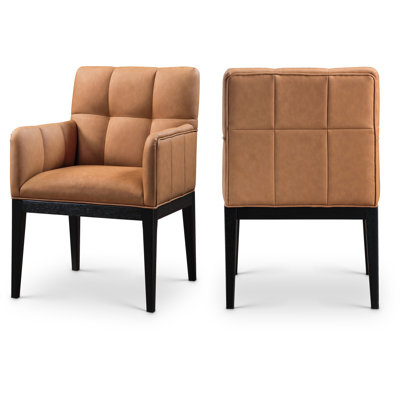 Adrian Vegan Leather Dining Arm Chair